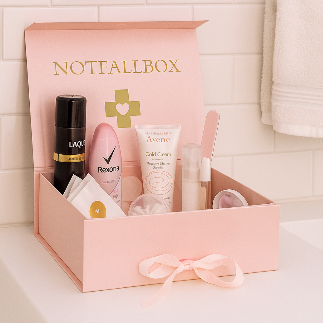 Personalisierte Box Notfallkörbchen zur Hochzeit