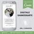 Digitale Dankeskarte WhatsApp Perlen (Canva Vorlage)