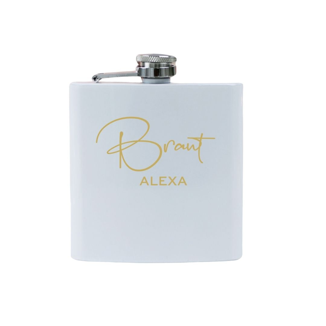personalisierter flachmann hochzeit geschenk braut