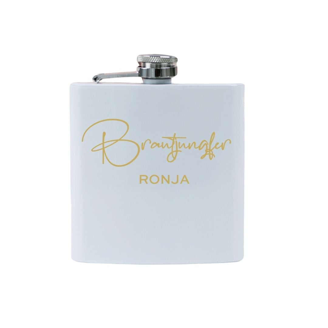 personalisierter flachmann hochzeit geschenk brautjungfer