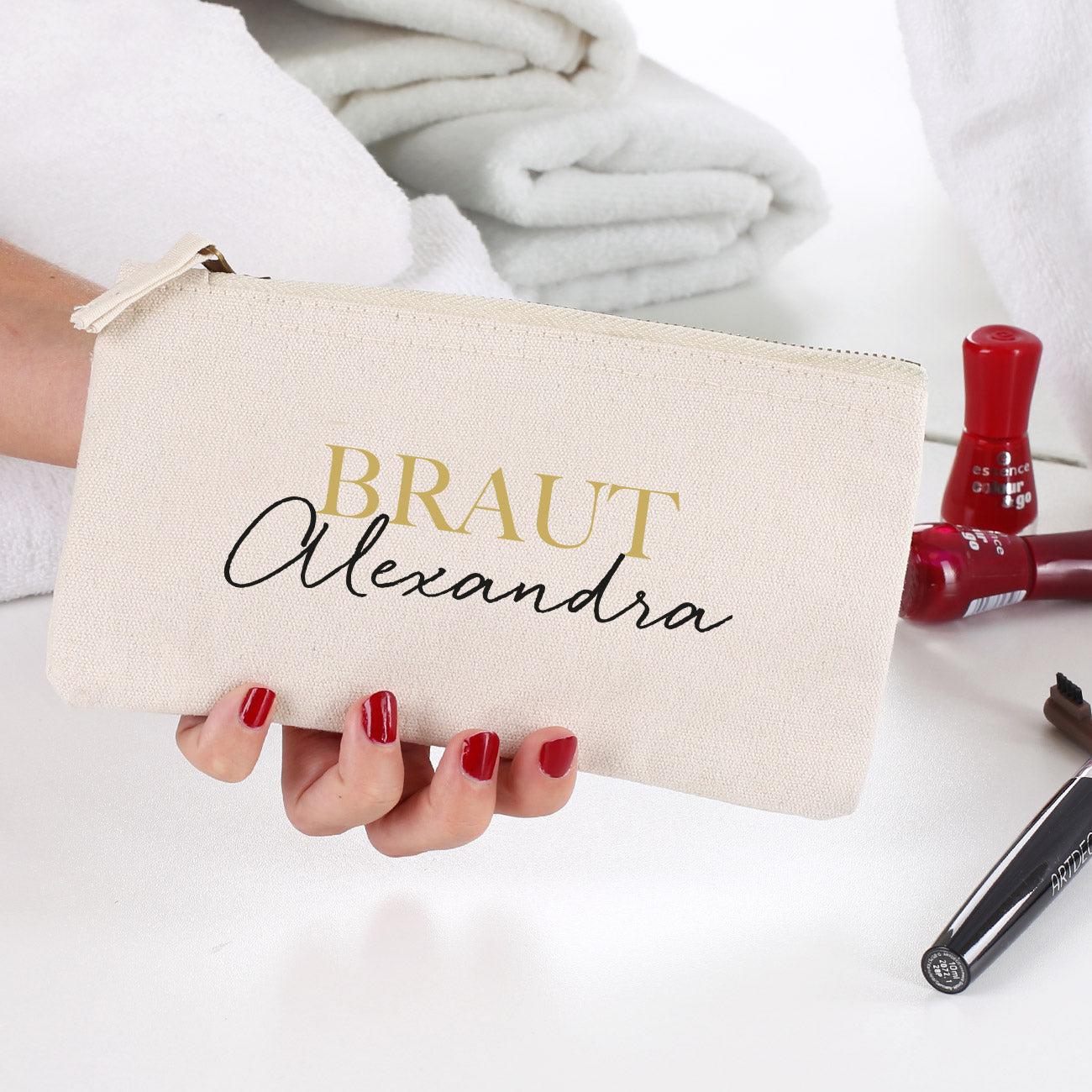 Personalisiertes Beautycase Braut mit Namen