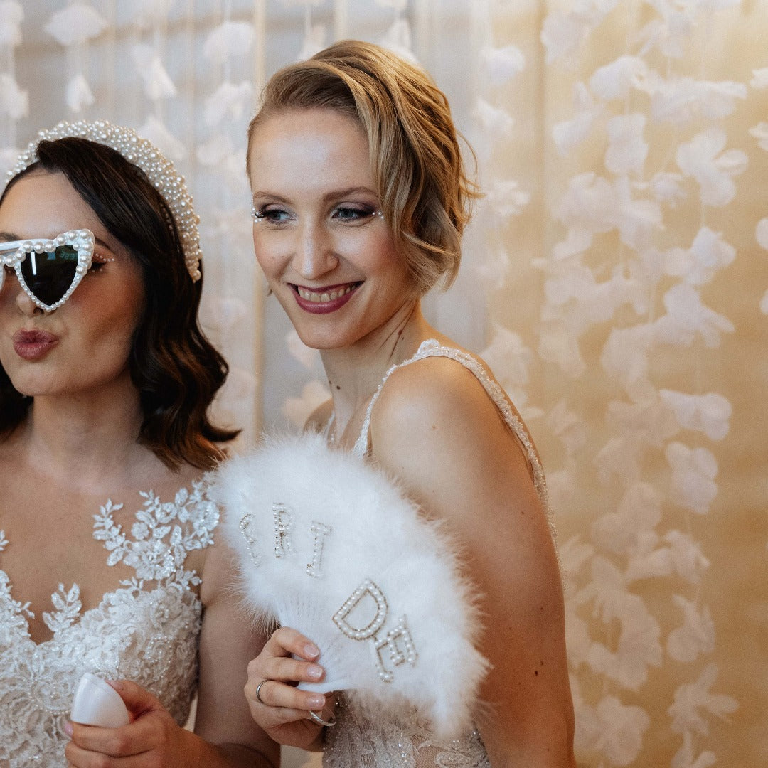 fächer bride federn