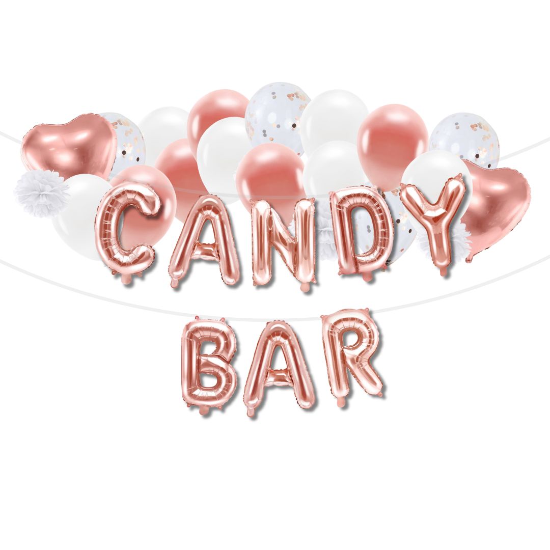 KOMPLETTSET ANGEBOT Candy Bar Deko Set - L  (62-teilig)