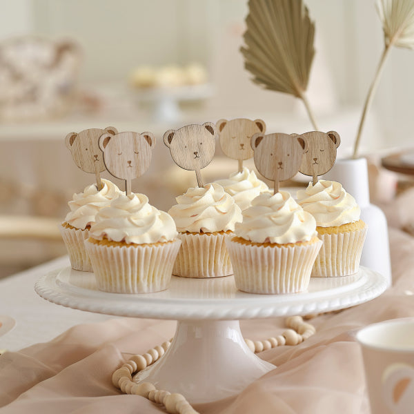Cupcake Stecker Babyparty Bär