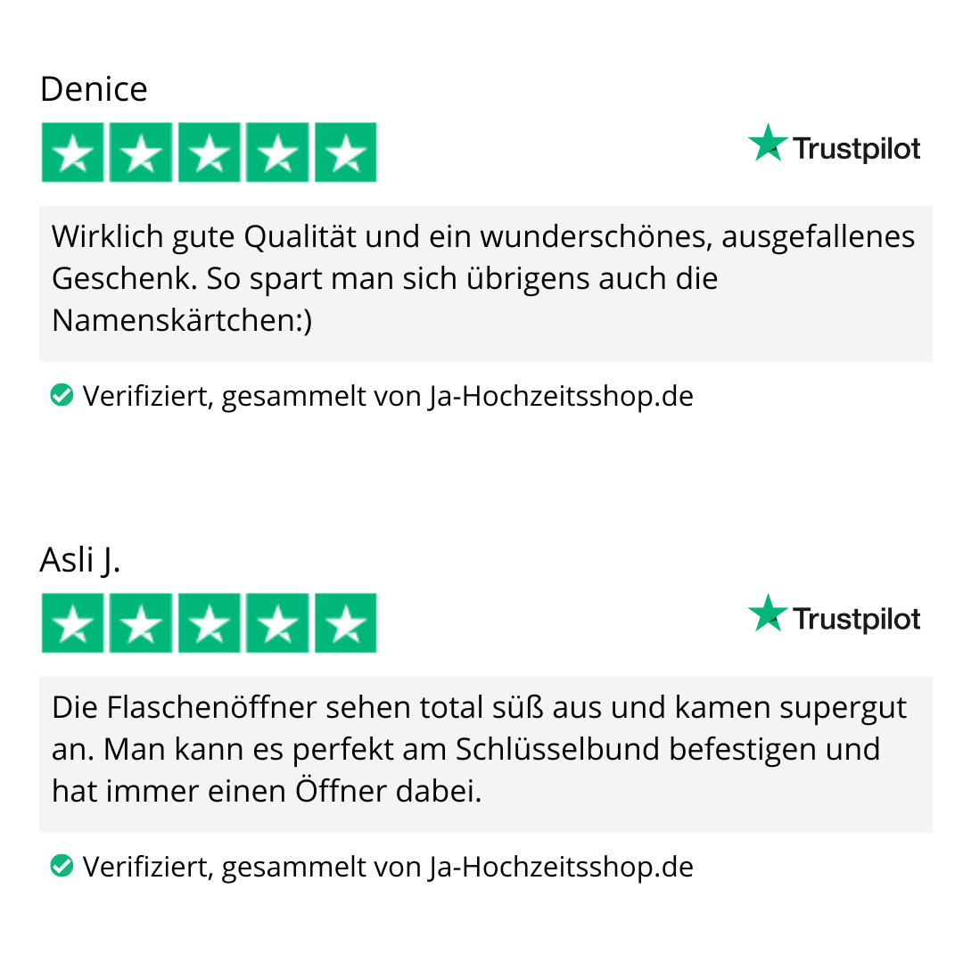 Gastgeschenk Flaschenöffner in Schlüsselform (50 Stück)
