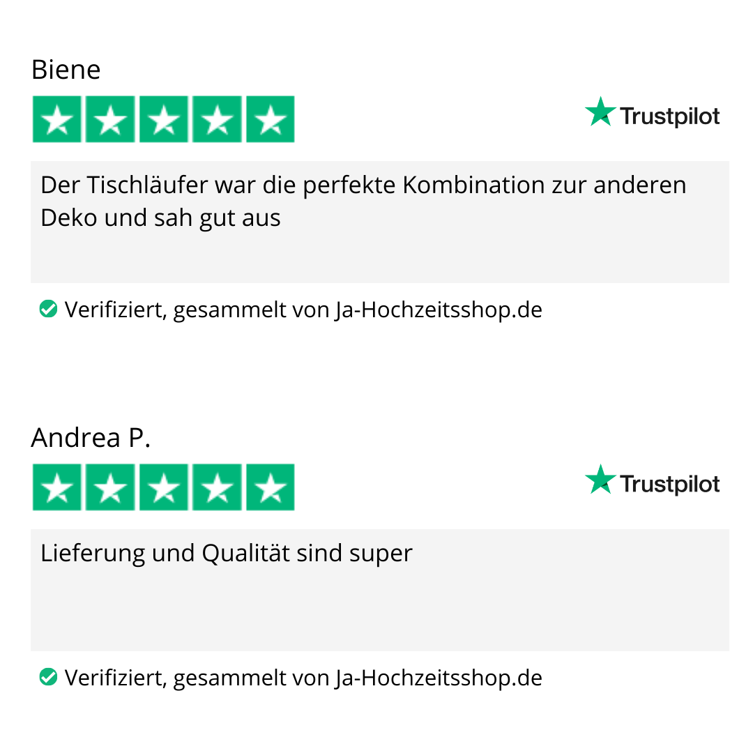 Tischläufer aus Chiffon (3m Länge)