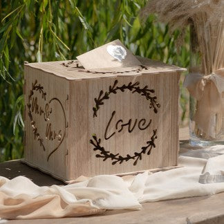 Holz Briefbox Love