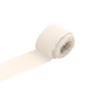 Chiffon Seidenband mit Fransen (5m)