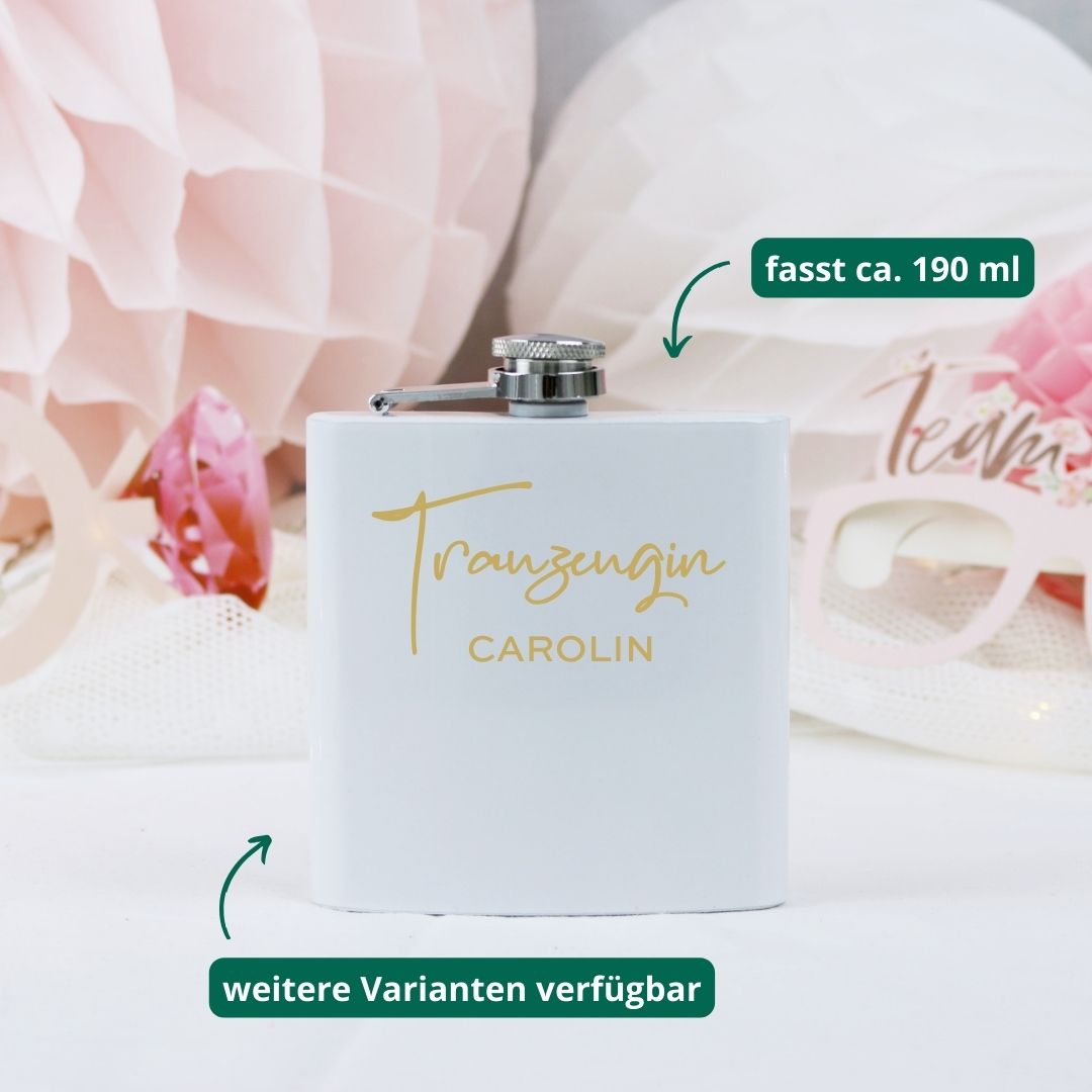 personalisierter flachmann hochzeit geschenk trauzeugin