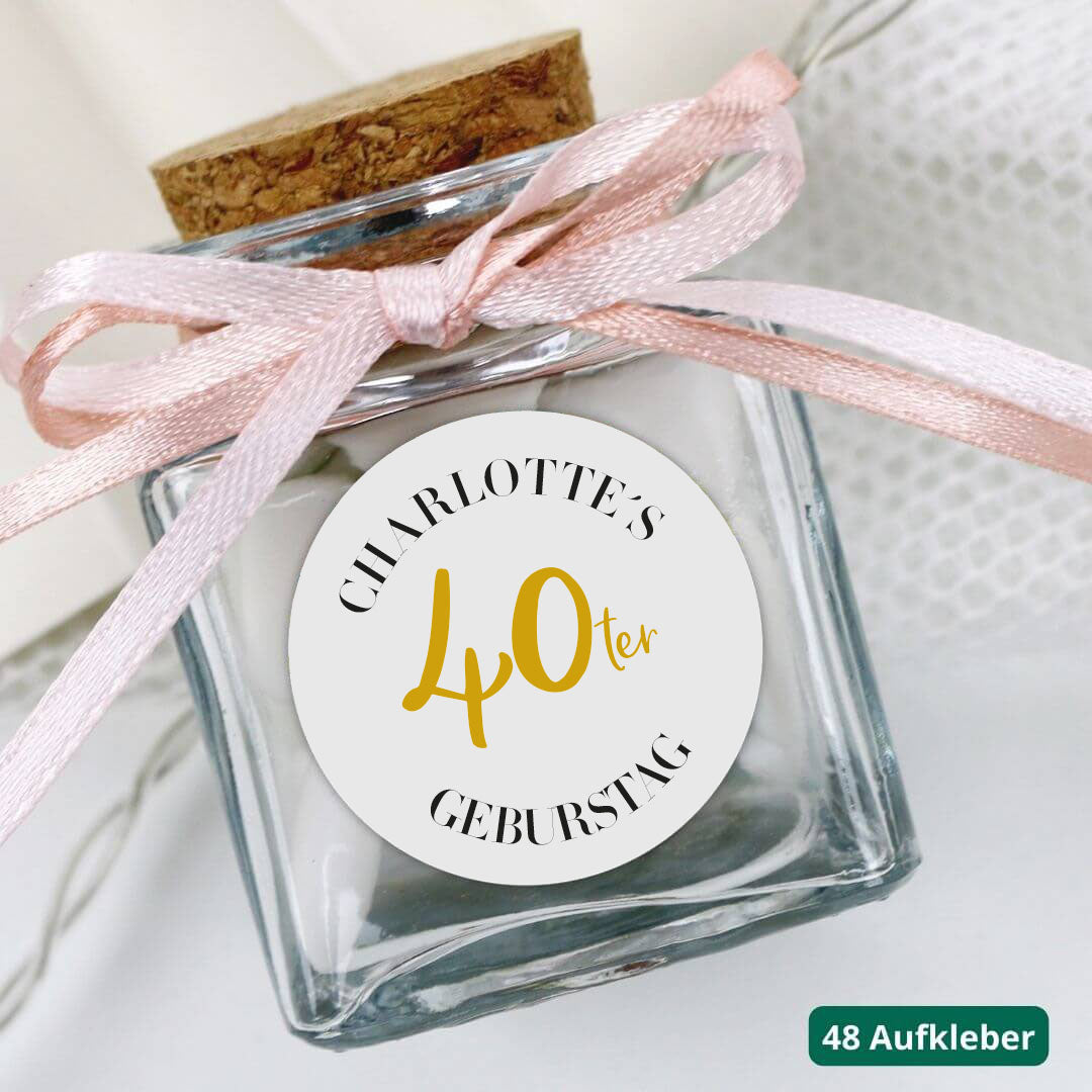 personalisierter aufkleber geburtstag