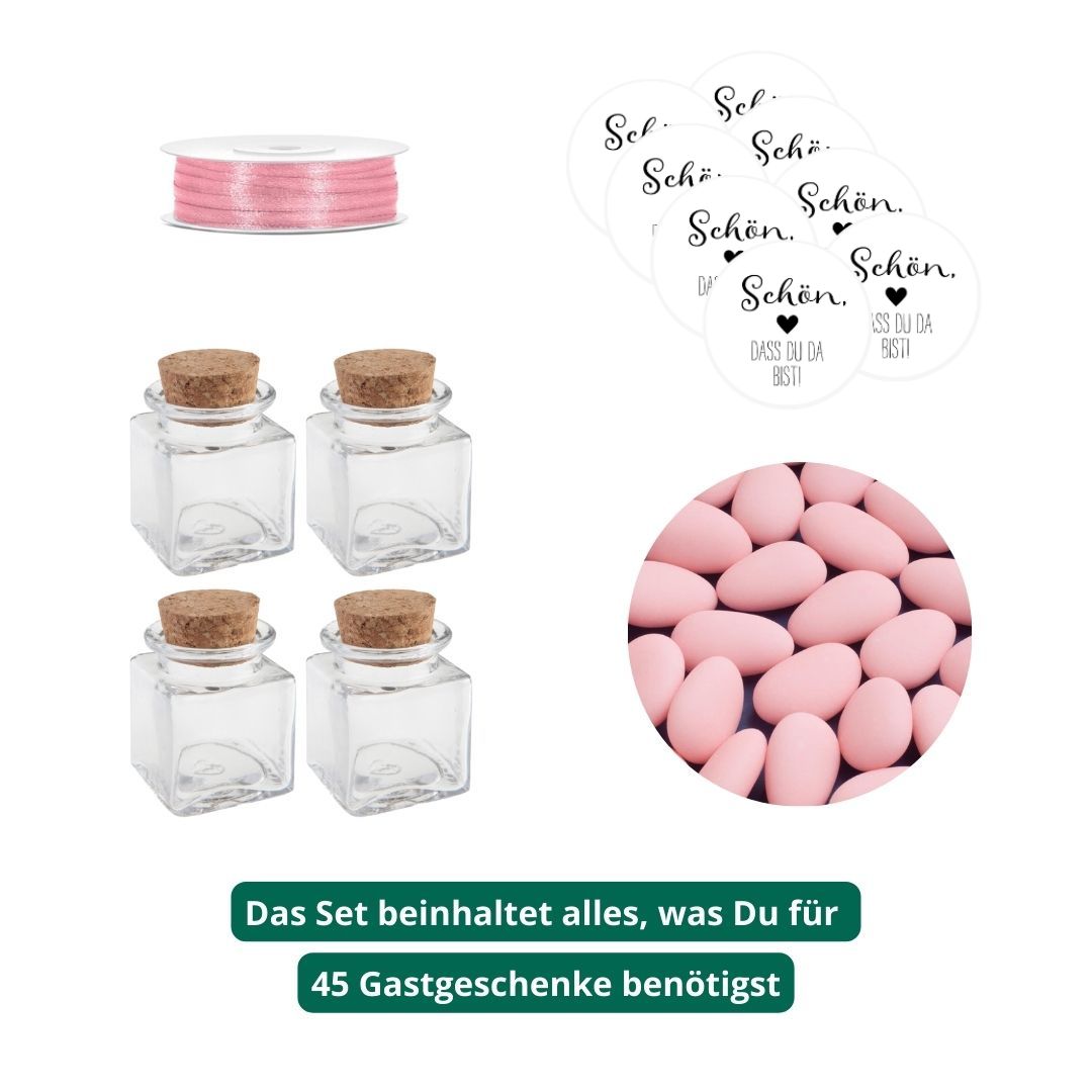 gastgeschenk zur hochzeit italienische mandeln mit 5 hochzeitsmandeln