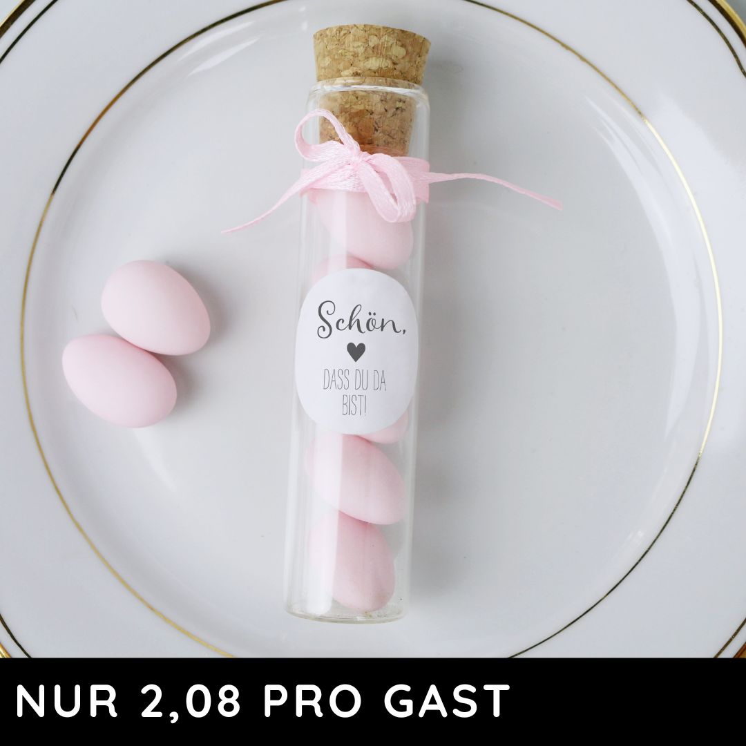 gastgeschenk zur hochzeit italienische mandeln mit 5 hochzeitsmandeln