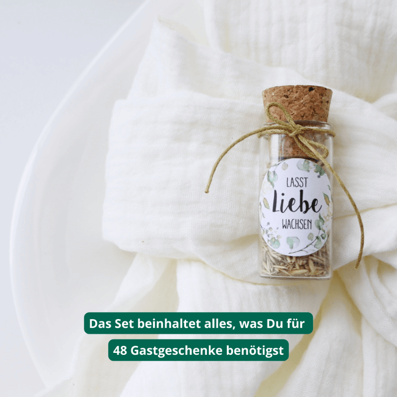 gastgeschenk set blumensamen hochzeit