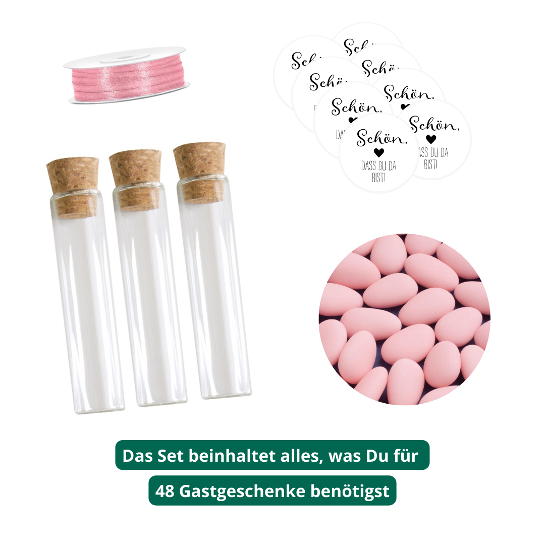 gastgeschenk zur hochzeit italienische mandeln mit 5 hochzeitsmandeln