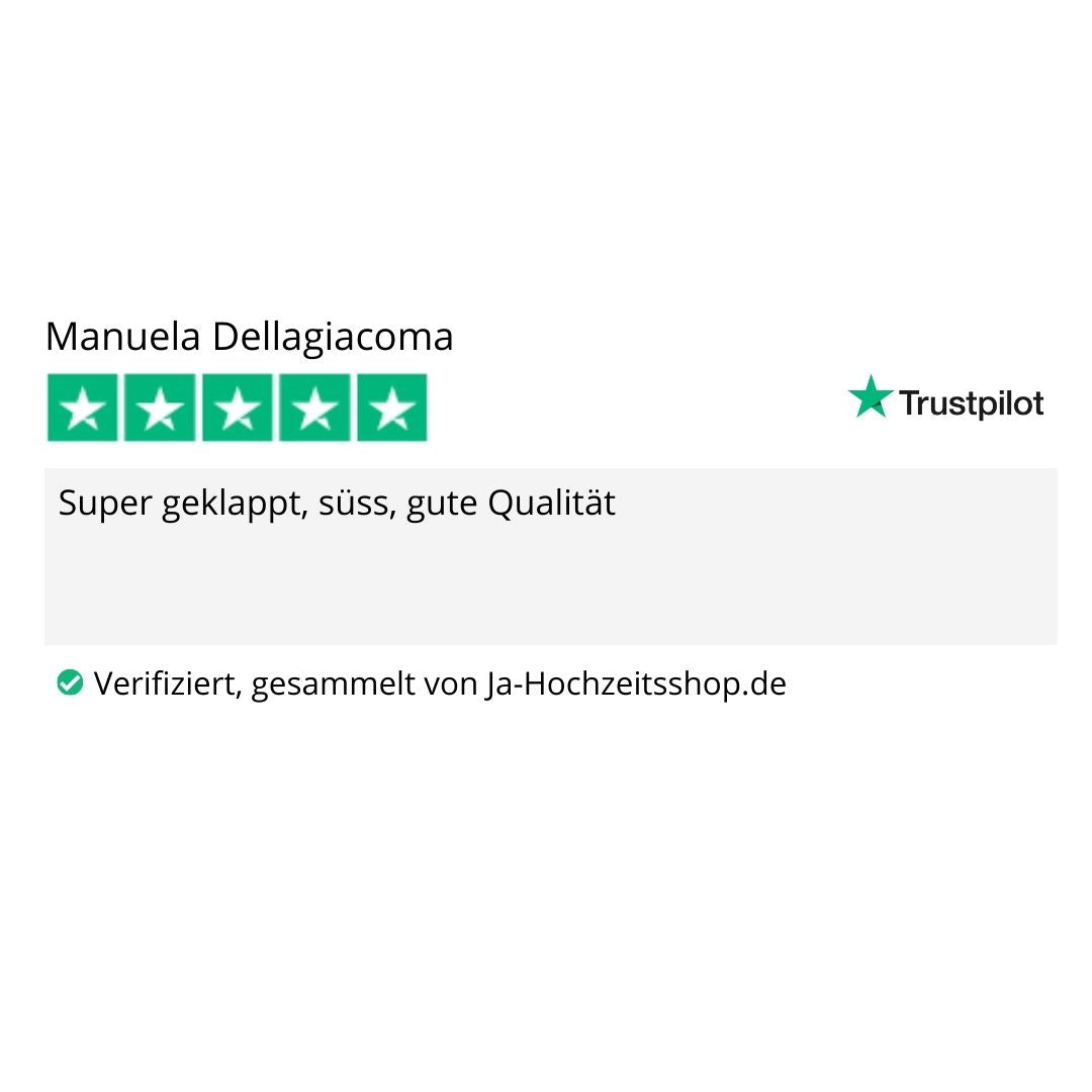 gastgeschenk zur hochzeit italienische mandeln mit 5 hochzeitsmandeln