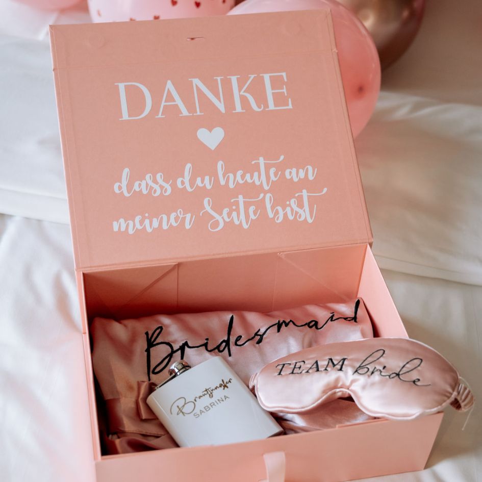 Personalisierte Geschenkbox - Danke dass du heute an meiner Seite bist
