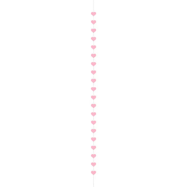 Girlande Herz rosa (1 Strang)