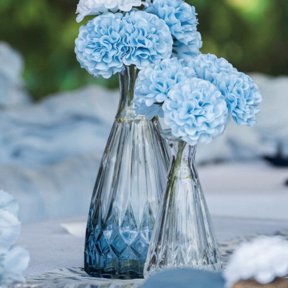 Vase mit Muster blauer Farbverlauf (1 Stück)