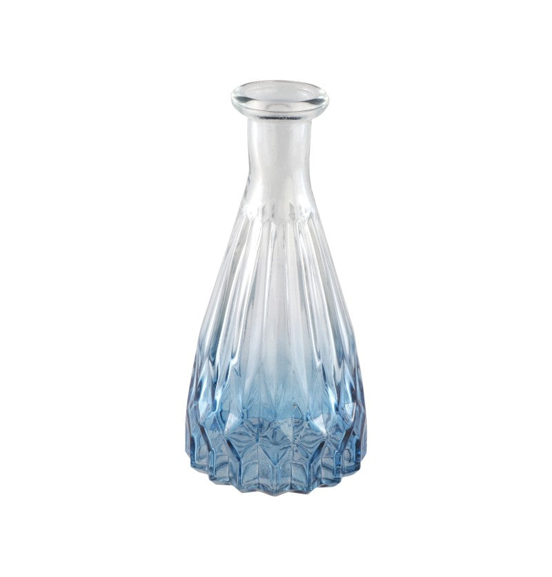 Vase mit Muster blauer Farbverlauf (1 Stück)