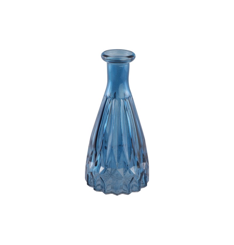 Vase mit Muster blau (1 Stück)