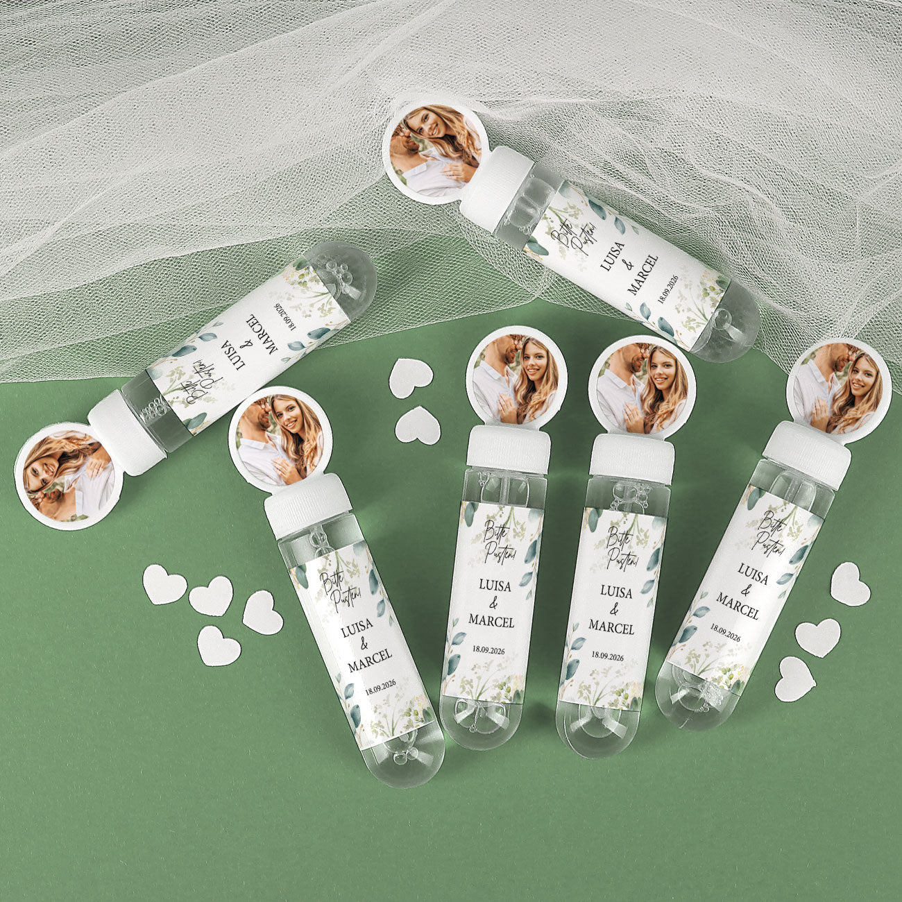 Personalisierte Seifenblasen Eukalyptus (6 Stück)