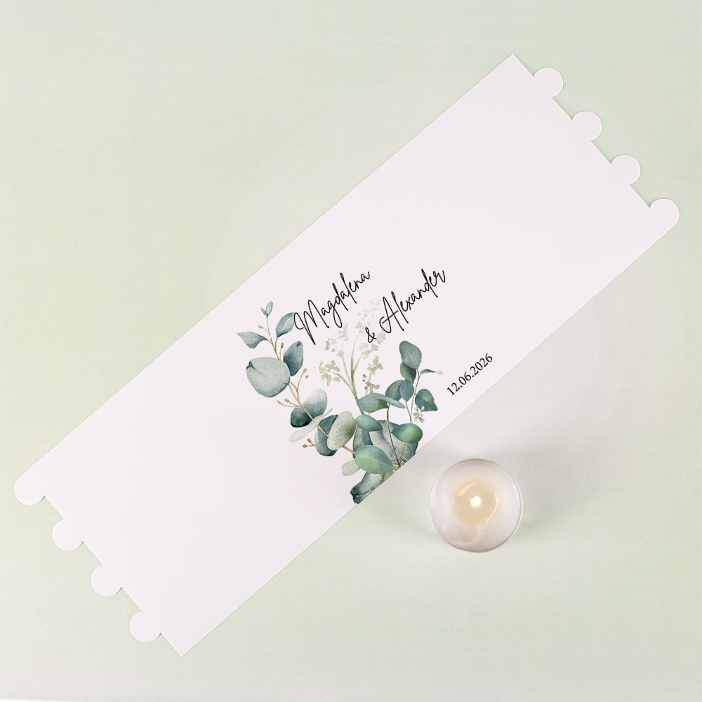 Personalisierte Lichthülle Eukalyptus (10 Stück)