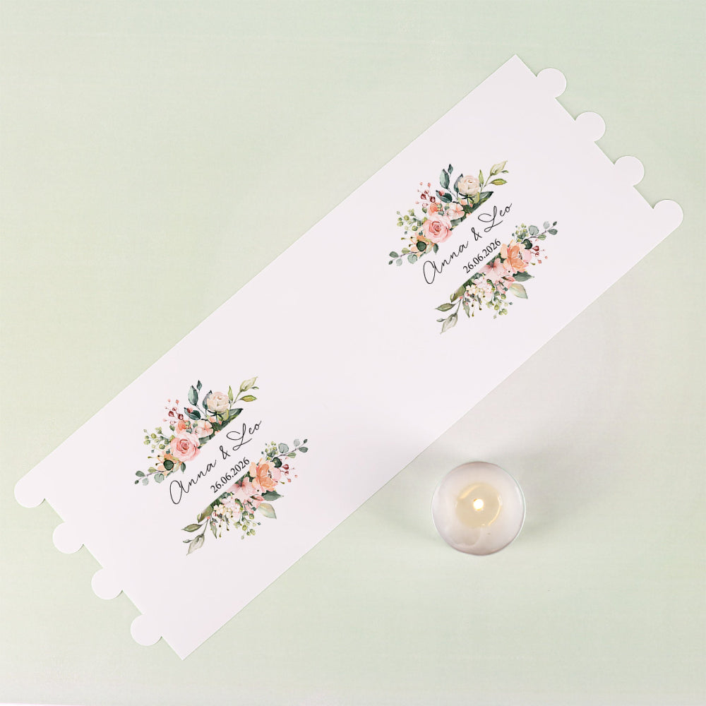 Personalisierte Lichthülle Blütenzauber (10 Stück)