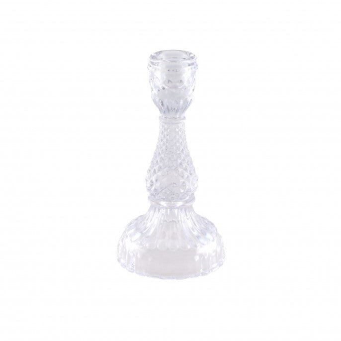 Kerzenhalter für Spitzkerze aus Glas groß (1 Stück)