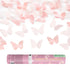 Mini Konfetti Kanone Schmetterling rosa (20 cm)