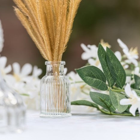 Mini Vase aus Glas gestreift (1 Stück)