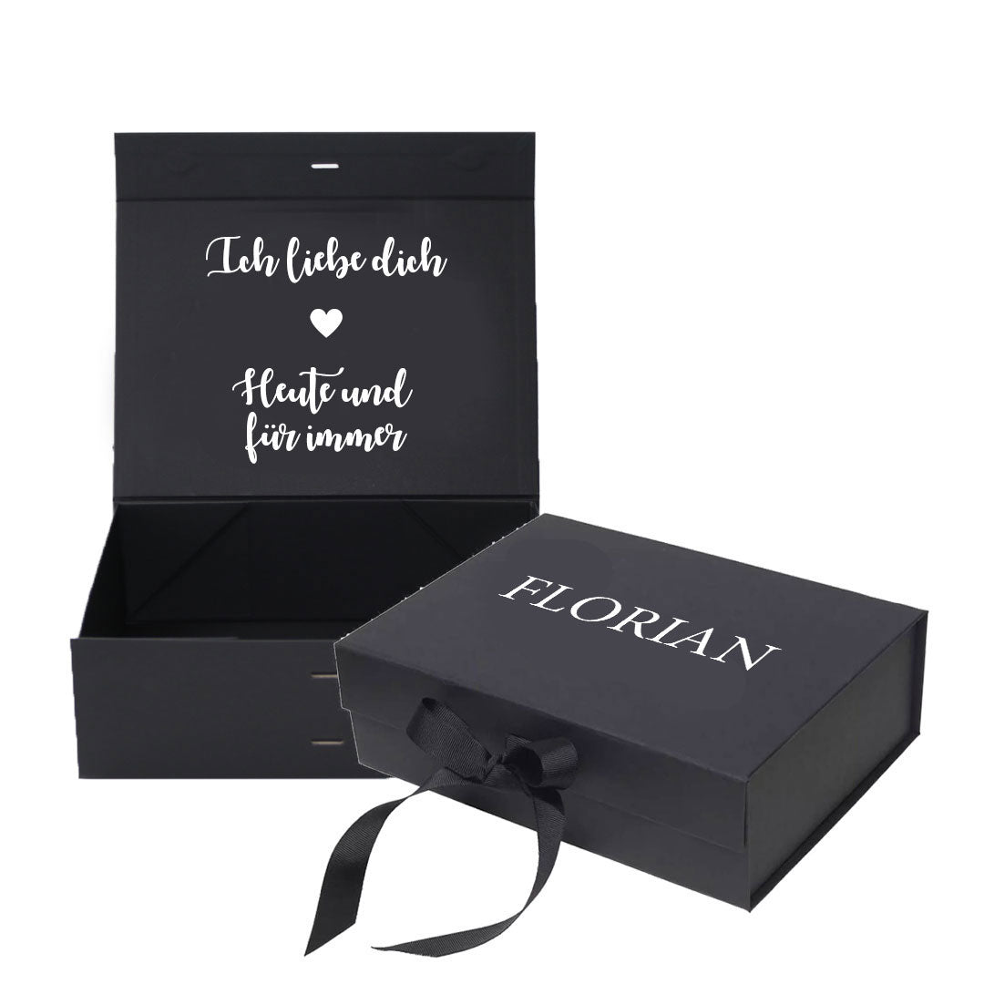Personalisierte Geschenkbox für den Bräutigam am Hochzeitsmorgen