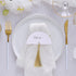 Namenskärtchen Halbkreis mit Tassel (6 Stück)