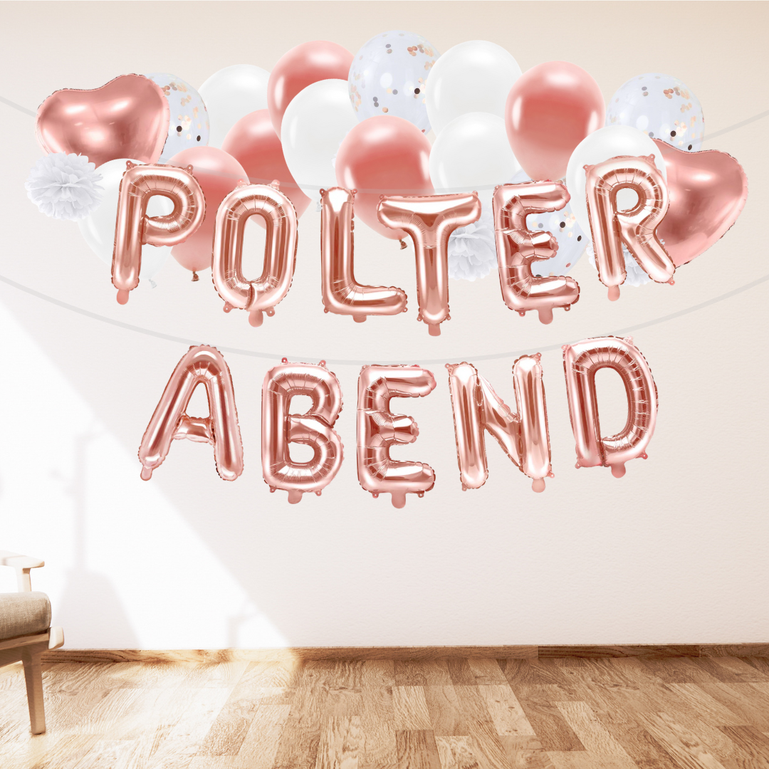 polterabend hochzeit deko luftballons