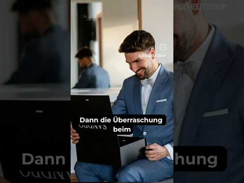 Personalisierte Geschenkbox für den Bräutigam am Hochzeitsmorgen