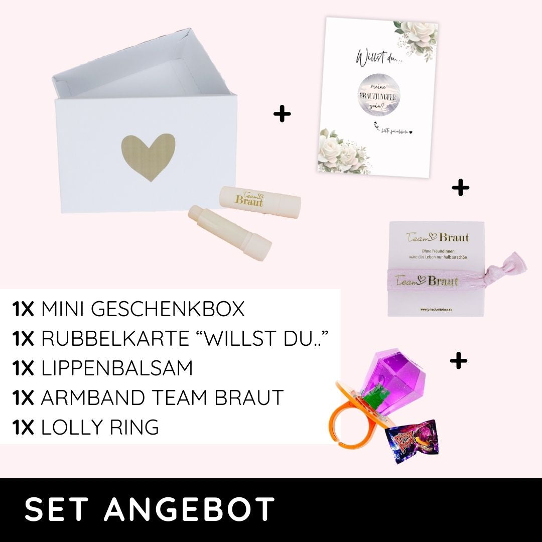 Mini Geschenkset für die Brautjungfer