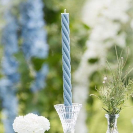 Stabkerze gedreht 26cm (2 Stück)