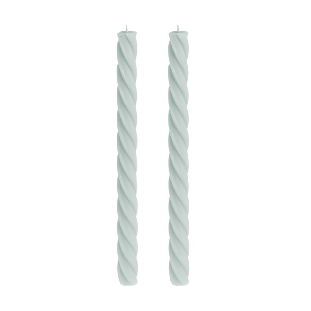 Stabkerze gedreht 26cm (2 Stück)