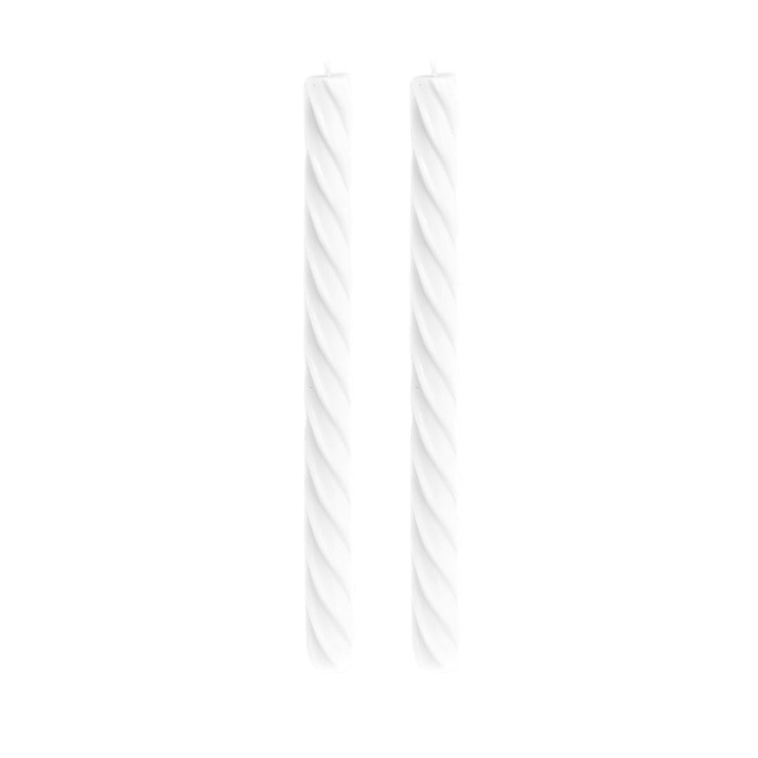 Stabkerze gedreht 26cm (2 Stück)