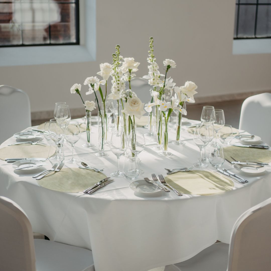 tischset aus vlies rund