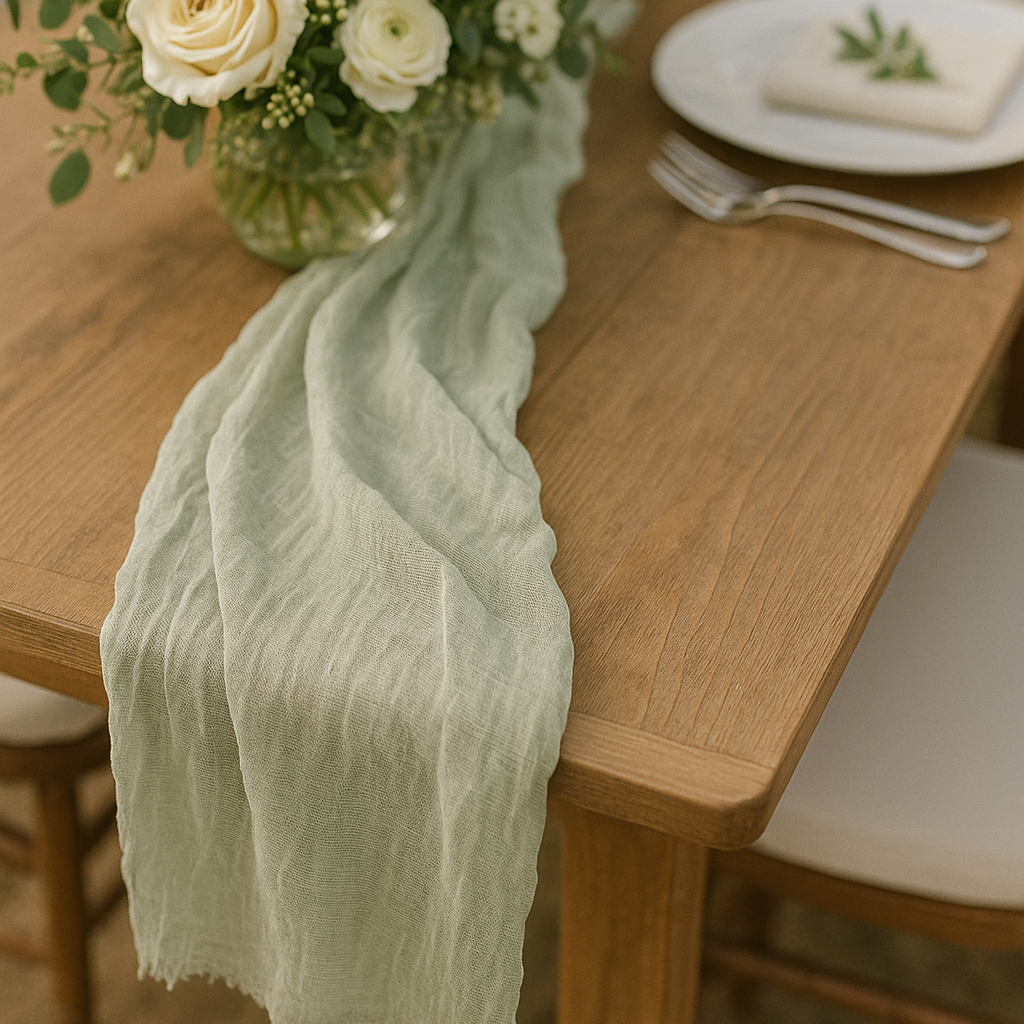 tischläufer hochzeit baumwolle