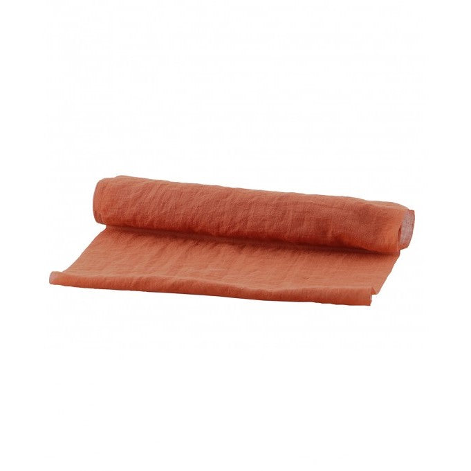 Tischläufer aus Chiffon terracotta