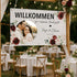 Personalisiertes Willkommensbanner Hochzeit Bordeaux