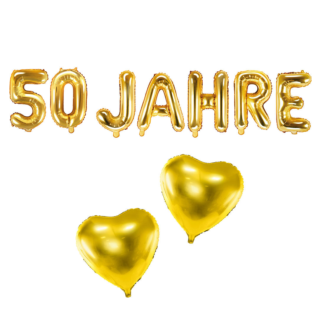 goldhochzeit 50 jahre deko set