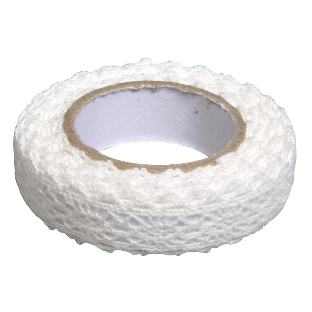 Fabric Tape Spitzenbordüre cremeweiß