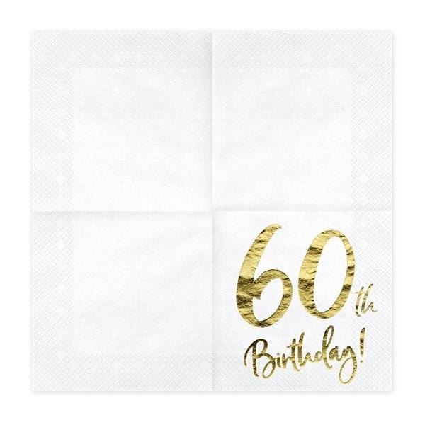Servietten 60. Geburtstag