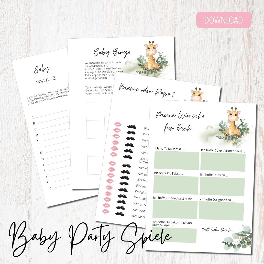 baby party spiele download zum ausdrucken