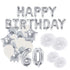 60 geburtstag deko set luftballons und pom poms