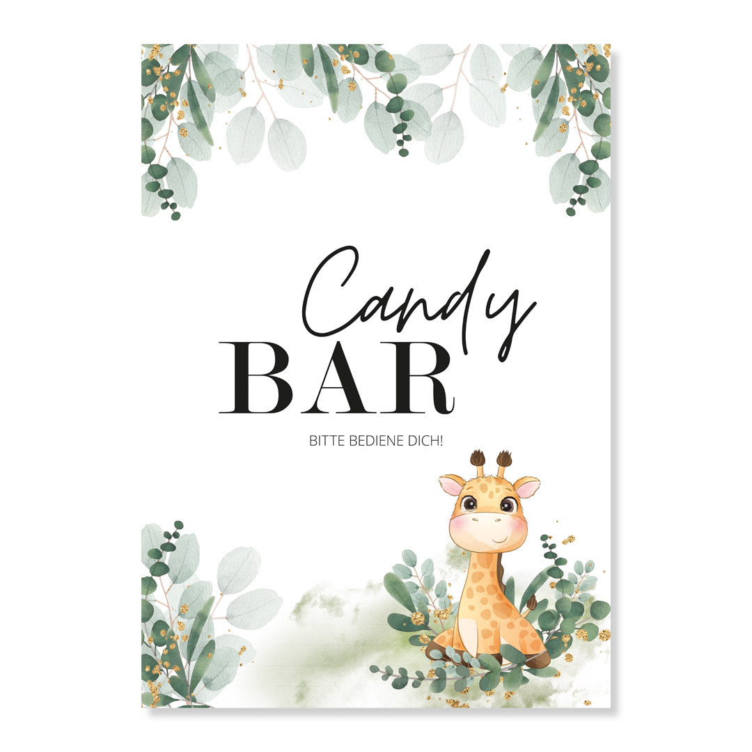 babyparty schild candy bar