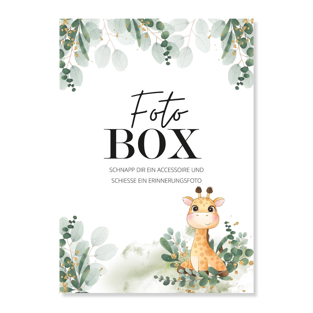 babyparty schild fotobox