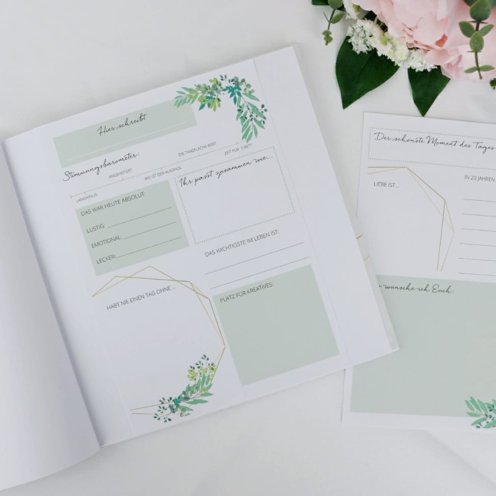 gästebuch karten vorlage hochzeit